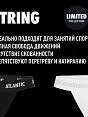 Хлопковые стринги на широкой резинке темно-синего цвета ATLANTIC 51519